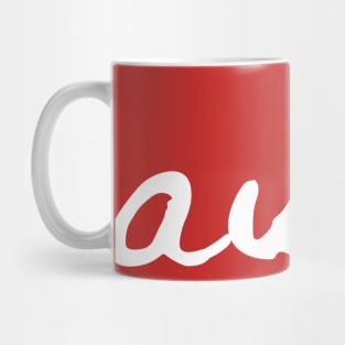 Awkward (white text) Mug